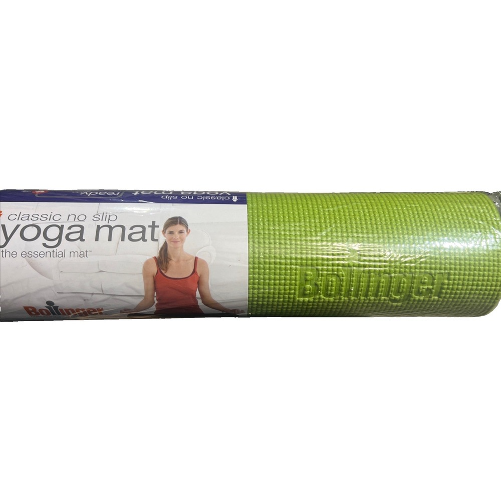 Bollinger No Slip Yoga Mat 68X24X1/8 In LIme Green #5836